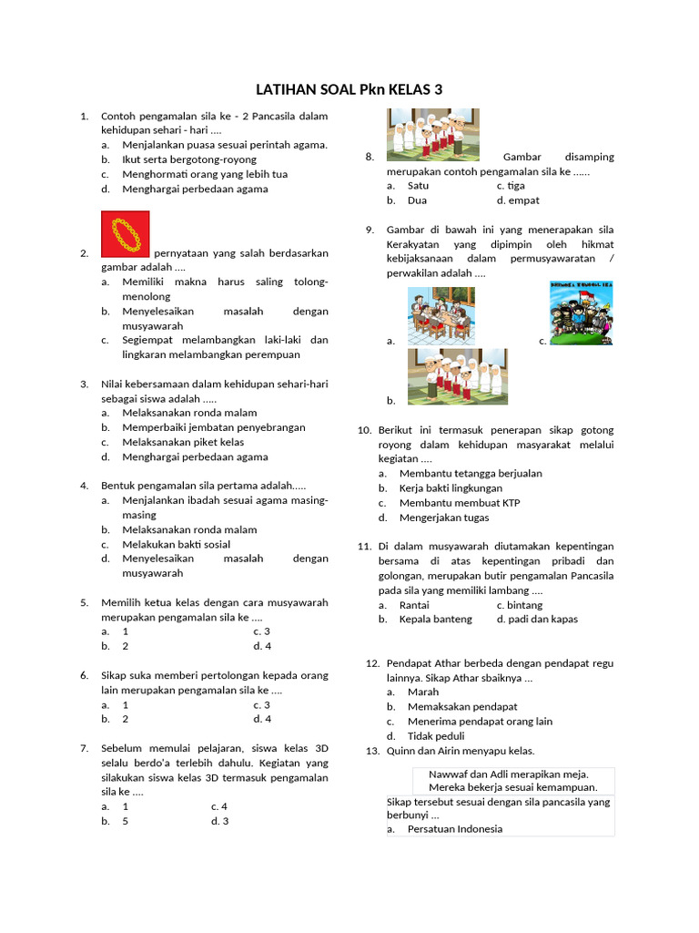 15 Contoh Soal PKN Kelas 3 Essay Terbaru 2026 yang Sering Keluar Saat Ujian Sekolah