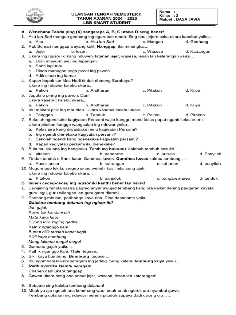 3 PTS Basa Jawa PDF 3 PTS Basa Jawa PDF
