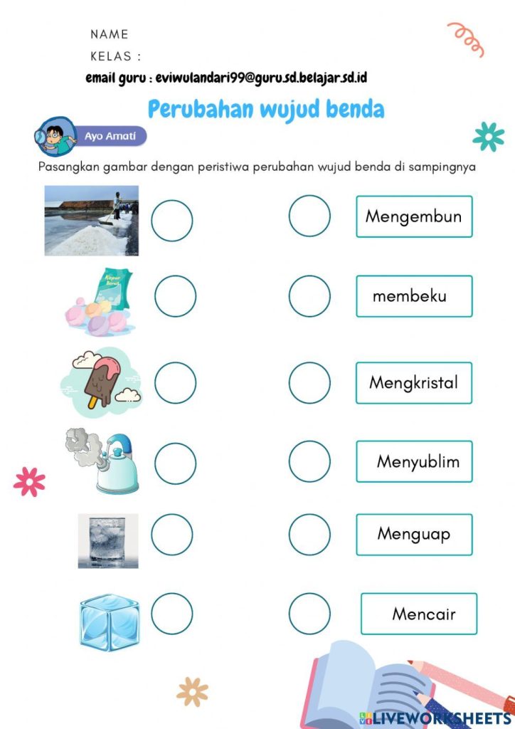 soal perubahan wujud benda kelas 3