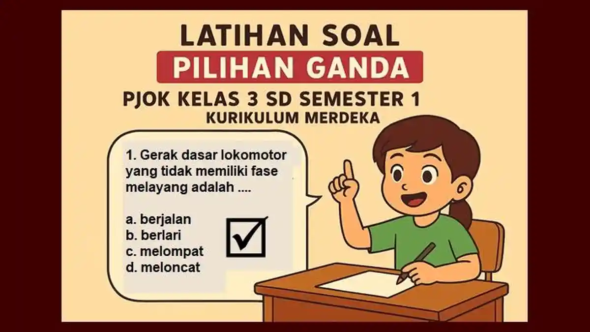Latihan Soal Pilihan Ganda PJOK Kelas 3 SD Semester 1 Kurikulum Merdeka Latihan Soal Pilihan Ganda PJOK Kelas 3 SD Semester 1 Kurikulum Merdeka