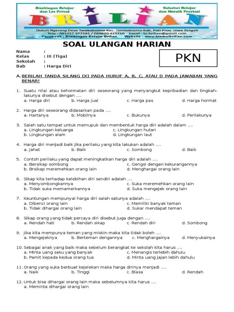 Ayo Cerdas PKn Latihan Soal Seru tentang Norma dan Aturan untuk Kelas 3 SD Ayo Cerdas PKn Latihan Soal Seru tentang Norma dan Aturan untuk Kelas 3 SD