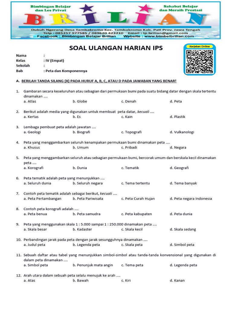 3 Contoh Soal IPS Tema 3 Kelas 4 yang Sering Muncul di Ujian, Wajib Tahu Sebelum Terlambat