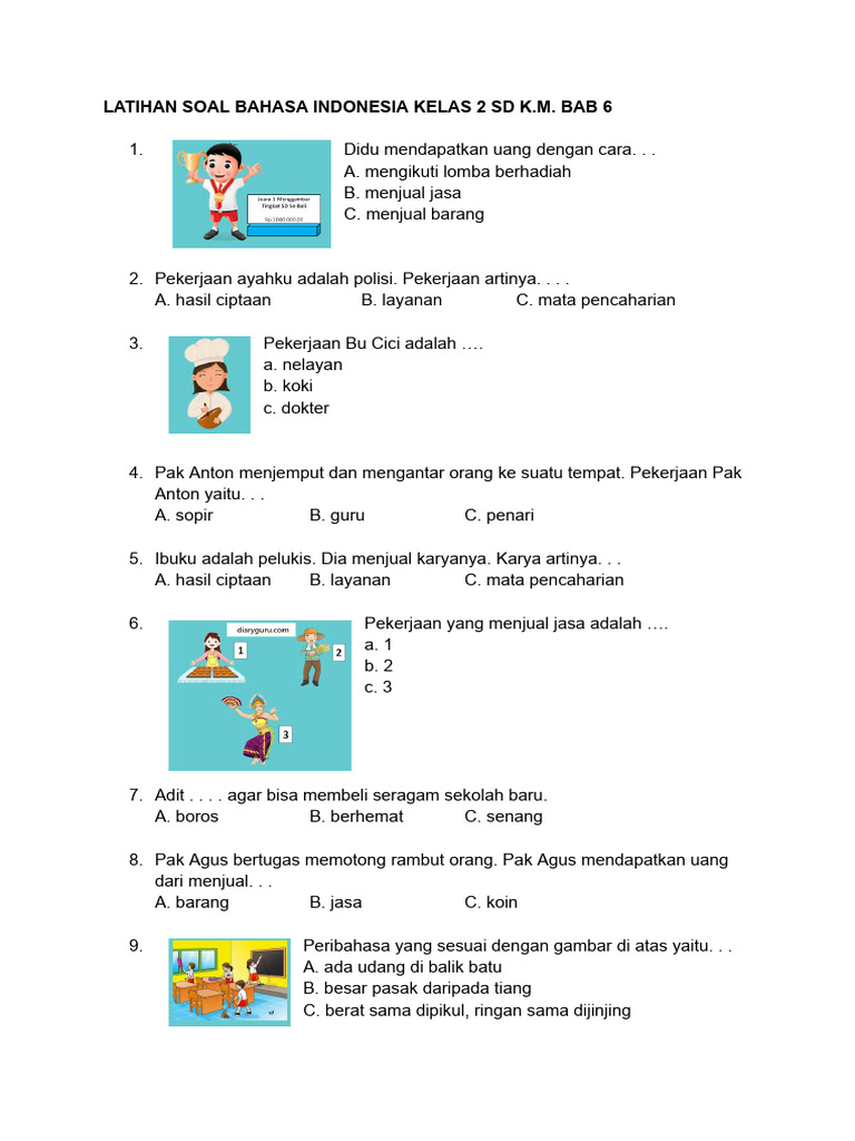 5 Fakta Mengejutkan Soal Bahasa Indonesia Kelas 2 SD Semester 1 yang Wajib Diketahui Orang Tua