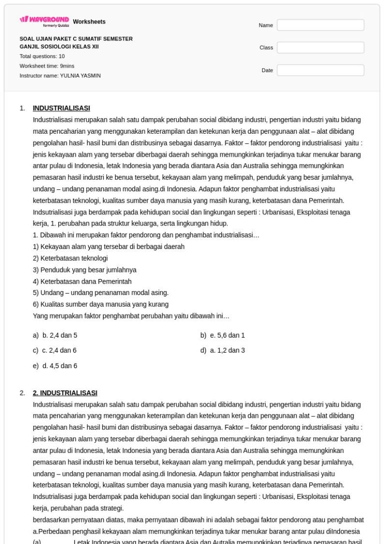 5 Soal Sosiologi Kelas 12 Semester 1 Paling Sulit, Ternyata Ini Rahasia Jawabannya 5 Soal Sosiologi Kelas 12 Semester 1 Paling Sulit, Ternyata Ini Rahasia Jawabannya