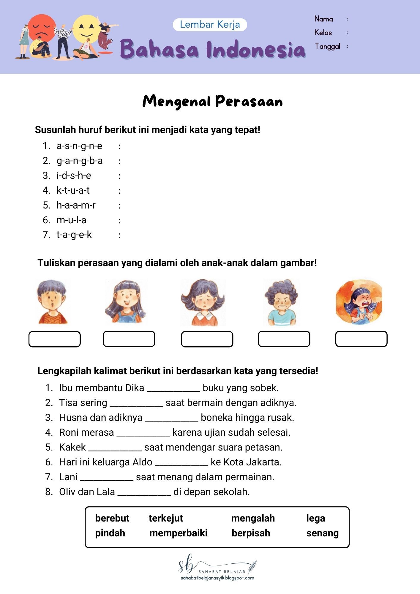 Lkpd bahasa indonesia mengenal perasaan Artofit Lkpd bahasa indonesia mengenal perasaan Artofit
