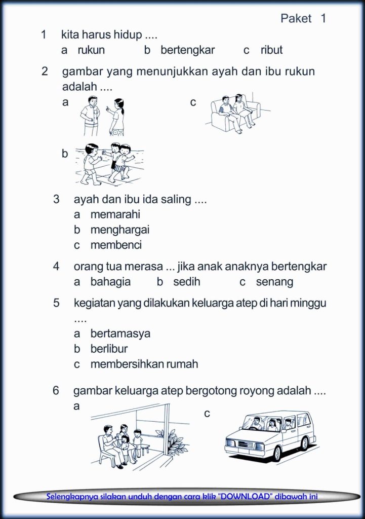 Akhirnya! Soal PKN Kelas 4 SD Semester 1 Siap Cetak, 5 Lembar Kerja Gratis