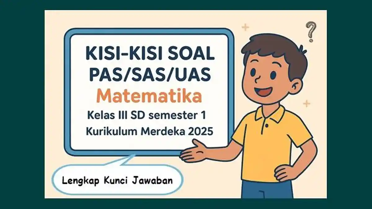 Kisi-kisi Soal PAS SAS UAS Matematika Kelas 3 SD Semester 1 Kurikulum Kisi-kisi Soal PAS SAS UAS Matematika Kelas 3 SD Semester 1 Kurikulum