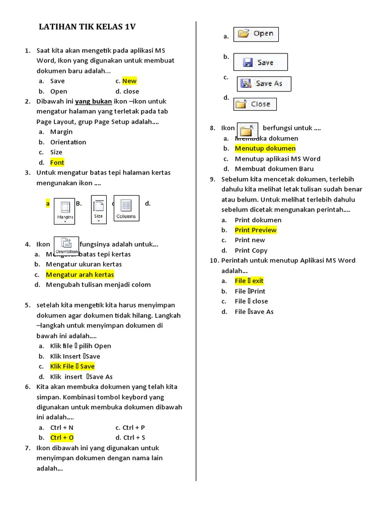 10 Contoh Soal UTS TIK Kelas 4 Semester 1 Kurikulum 2013 yang Wajib Anak Latih Sebelum Ujian 10 Contoh Soal UTS TIK Kelas 4 Semester 1 Kurikulum 2013 yang Wajib Anak Latih Sebelum Ujian