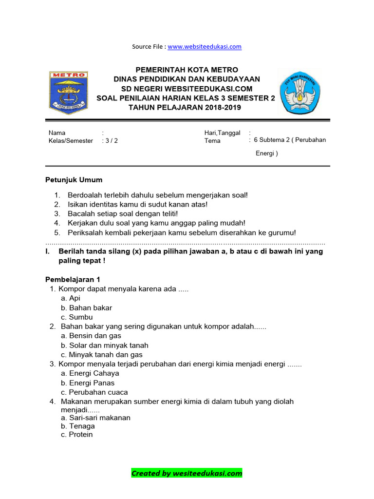 Rahasia Nilai Sempurna dengan Latihan Soal PH Semester 2 KTSP Kelas 3 Terbaru Rahasia Nilai Sempurna dengan Latihan Soal PH Semester 2 KTSP Kelas 3 Terbaru