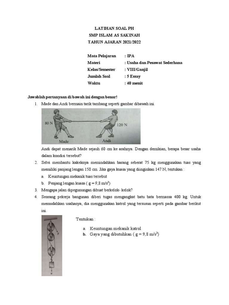 Rahasia Sukses Lolos Ujian dengan Latihan Soal PHT Sem 2 Kelas 8 Terbaru Rahasia Sukses Lolos Ujian dengan Latihan Soal PHT Sem 2 Kelas 8 Terbaru
